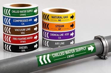 Pipe marking Label