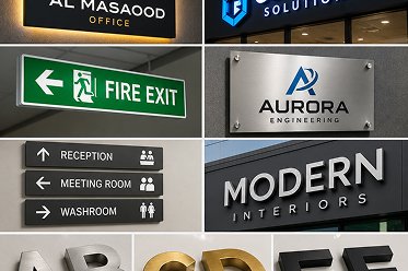 Sign boards & 3D Cut Out Letters
