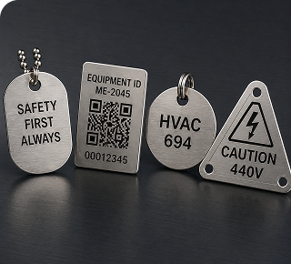 Stainless steel nameplates